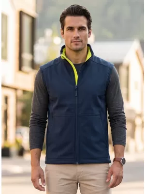Herren-Softshellweste MALFINI VISION 517 MARINEBLAU