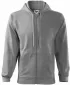 Herren-Sweatshirt MALFINI TRENDY ZIPPER 410 DUNKELGRAUE HIGHLIGHTS
