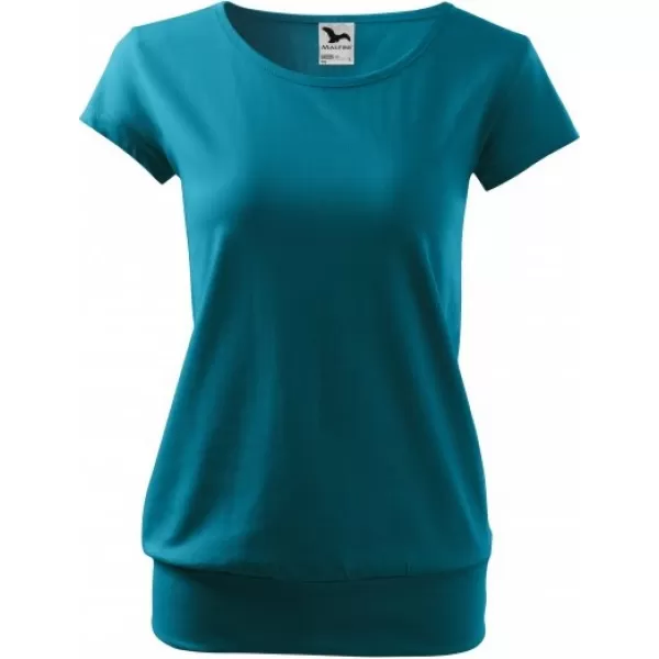  Damen-T-Shirt MALFINI CITY 120 DUNKLES TÜRKIS 