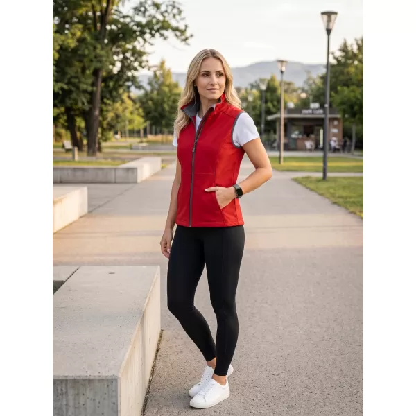 Softshellweste für Damen MALFINI VISION 516 ROT 