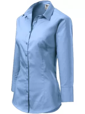 Damenshirt mit 3/4 Ärmeln MALFINI STYLE 218 HIMMELBLAU