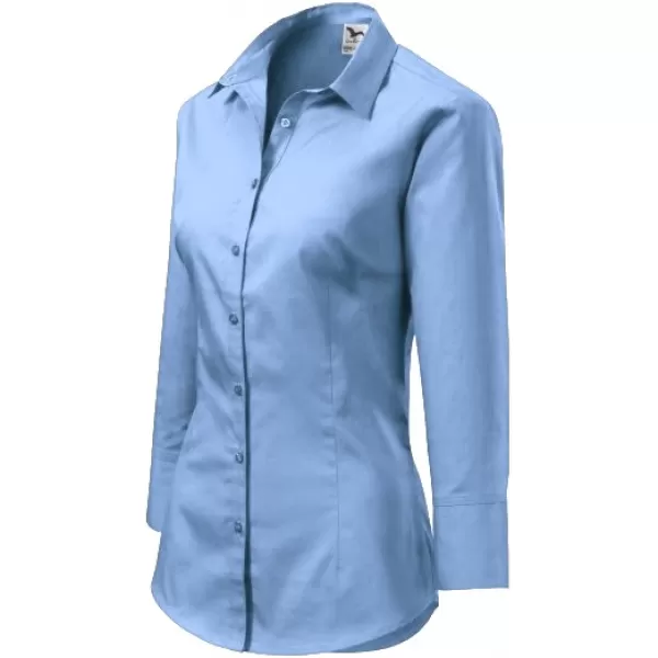  Damenshirt mit 3/4 Ärmeln MALFINI STYLE 218 HIMMELBLAU 