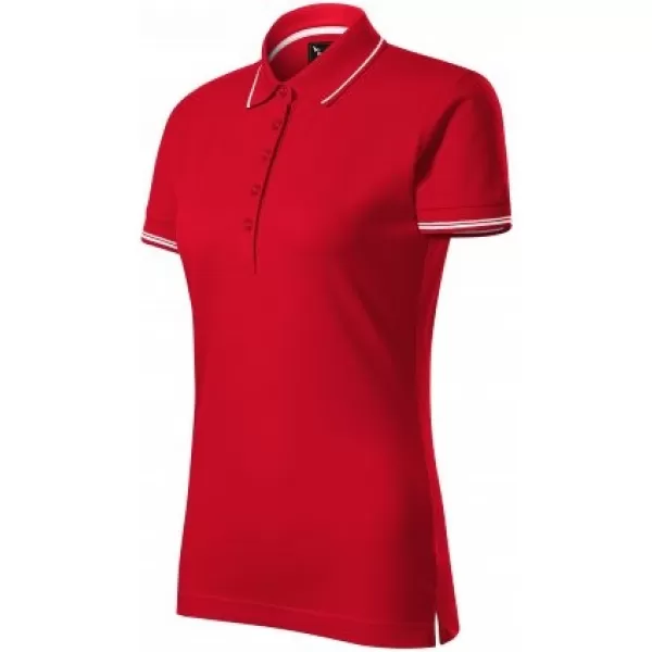  Damen-T-Shirt mit Kragen MALFINI PREMIUM PERFECTION PLAIN 253 ROTE FORMEL 