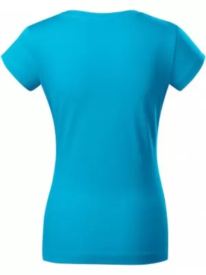 Damen-T-Shirt MALFINI FIT V-NECK 162 TÜRKIS