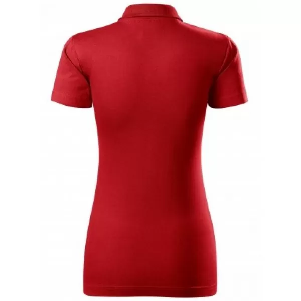  Damen-T-Shirt mit Kragen MALFINI SINGLE J. 223 ROT 