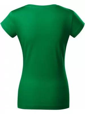 Damen-T-Shirt MALFINI FIT V-NECK 162 MITTELGRÜN