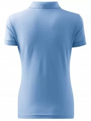 Damen-T-Shirt mit Kragen MALFINI SINGLE J. 223 HIMMELBLAU