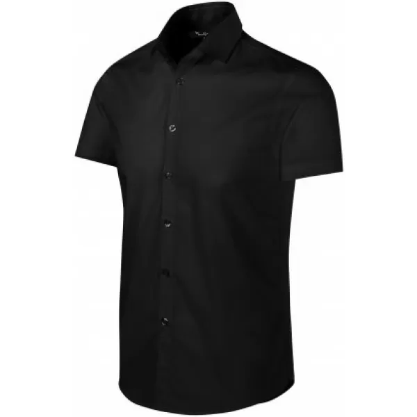  Herrenhemd mit kurzen Ärmeln MALFINI PREMIUM FLASH 260 SCHWARZ 