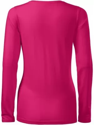 Damen-T-Shirt mit langen Ärmeln MALFINI SLIM 139 HIMBEERE