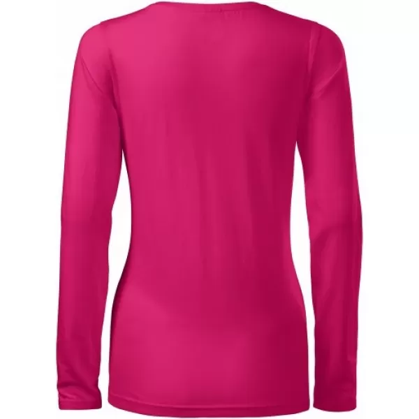  Damen-T-Shirt mit langen Ärmeln MALFINI SLIM 139 HIMBEERE 