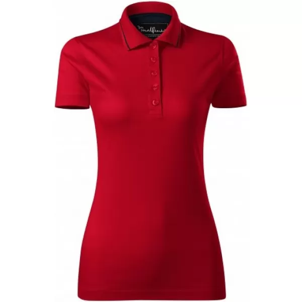  Damen-T-Shirt mit Kragen MALFINI PREMIUM GRAND 269 ROTE FORMEL 