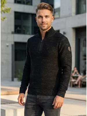 Herrenpullover ALTISPORT BASEK MPLS094 SCHWARZ