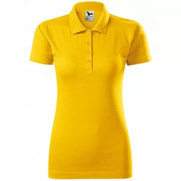  Damen-T-Shirt mit Kragen MALFINI SINGLE J. 223 BERNSTEIN 