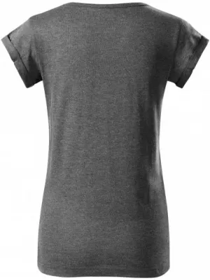 Damen-T-Shirt MALFINI FUSION 164 SCHWARZES HIGHLIGHT