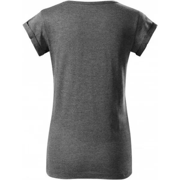  Damen-T-Shirt MALFINI FUSION 164 SCHWARZES HIGHLIGHT 