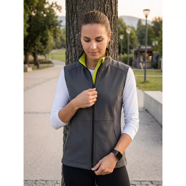  Softshellweste für Damen MALFINI VISION 516 STAHLGRAU 