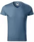 Herren-T-Shirt MALFINI SLIM FIT V-NECK 146 DENIM