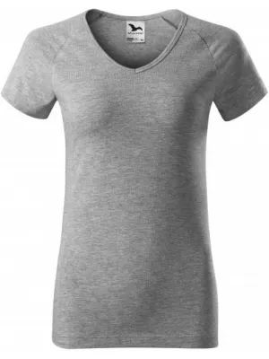 Damen-T-Shirt MALFINI DREAM 128 DUNKELGRAUE HIGHLIGHTS