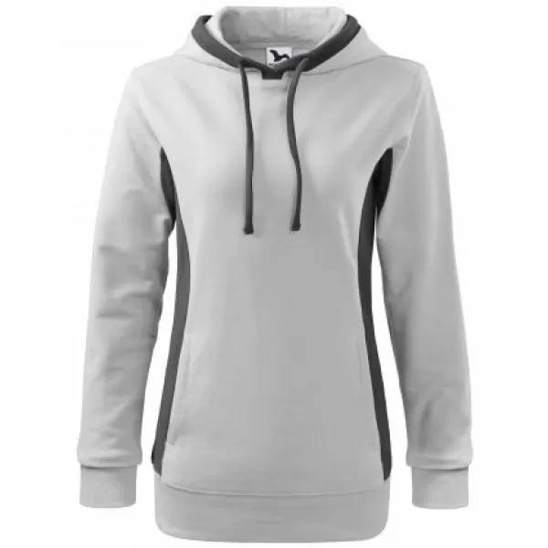  Damen-Sweatshirt MALFINI KANGAROO 408 WEIß 