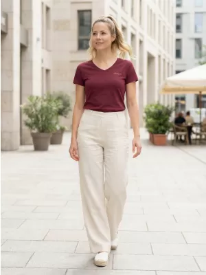 Damen-T-Shirt ALTISPORT LUKENA LTSS701 BURGUND