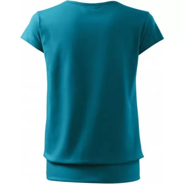  Damen-T-Shirt MALFINI CITY 120 DUNKLES TÜRKIS 