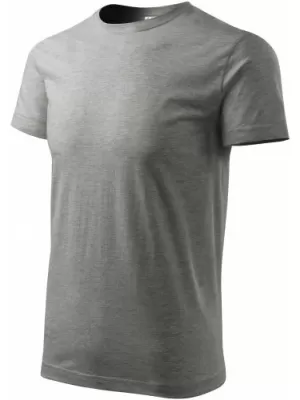Herren-T-Shirt MALFINI HEAVY NEW 137 DUNKELGRAUE HIGHLIGHTS