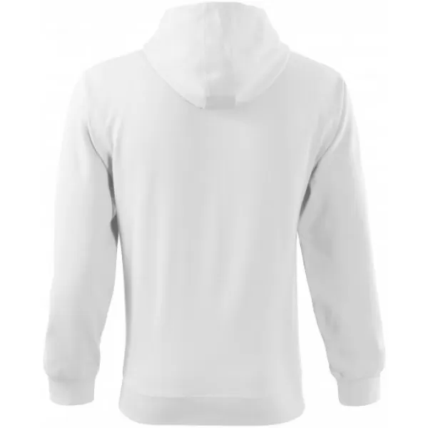  Herren-Sweatshirt MALFINI TRENDY ZIPPER 410 WEIß 