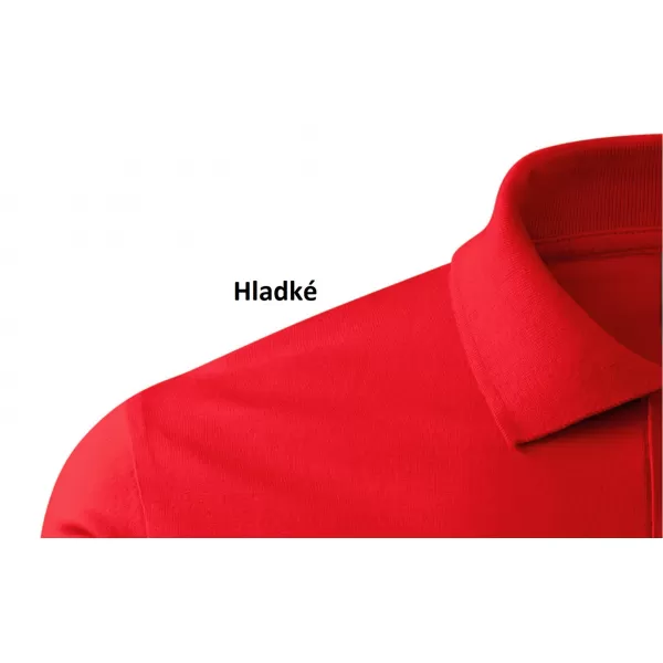  Herren-T-Shirt mit langen Ärmeln und Kragen MALFINI SINGLE J. LS 211 ROT 