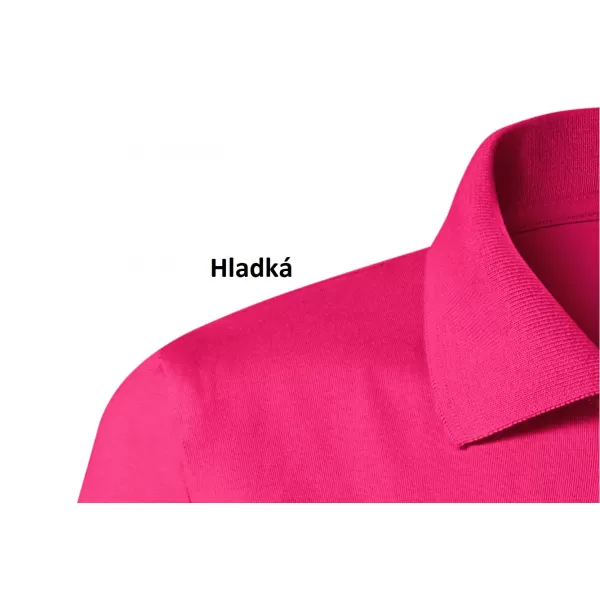  Damen-T-Shirt mit Kragen MALFINI SINGLE J. 223 MAGENTA 