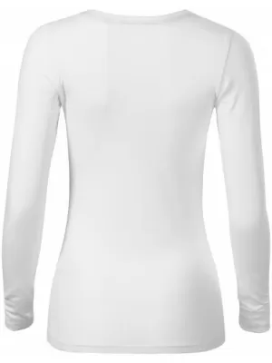 Damen-T-Shirt mit langen Ärmeln MALFINI PREMIUM BRAVE 156 WEIß