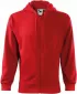 Herren-Sweatshirt MALFINI TRENDY ZIPPER 410 ROT