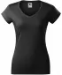 Damen-T-Shirt MALFINI FIT V-NECK 162 EBENHOLZGRAU