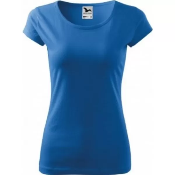  Damen-T-Shirt MALFINI PURE 122 AZURBLAU 