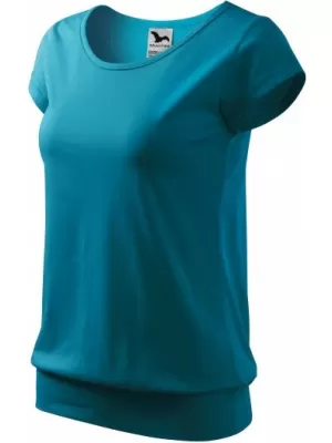 Damen-T-Shirt MALFINI CITY 120 DUNKLES TÜRKIS