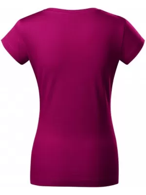 Damen-T-Shirt MALFINI FIT V-NECK 162 FUCHSIAROT