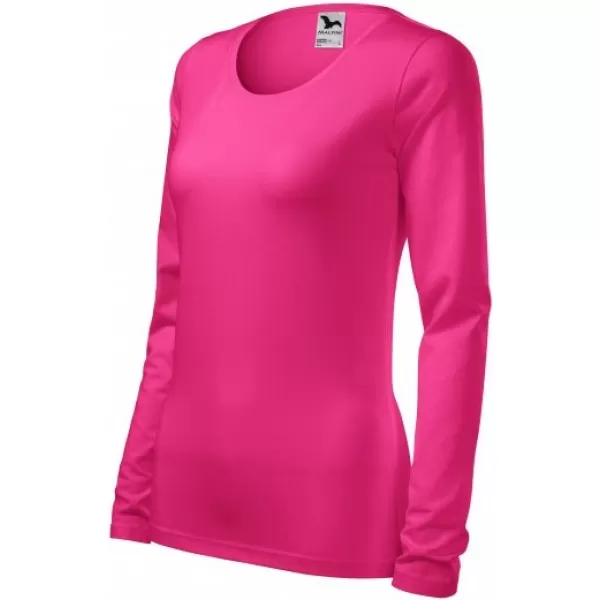  Damen-T-Shirt mit langen Ärmeln MALFINI SLIM 139 MAGENTA 