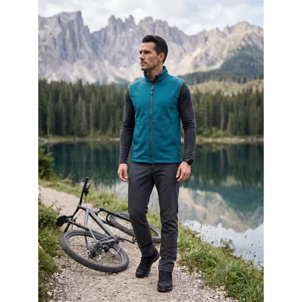  Herren-Softshellweste MALFINI VISION 517 DUNKLES TÜRKIS 