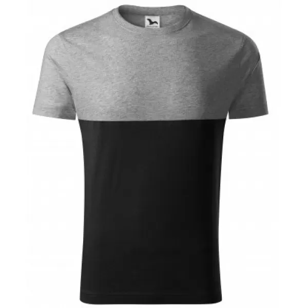  Herren-T-Shirt MALFINI CONNECTION 177 DUNKELGRAUE HIGHLIGHTS 