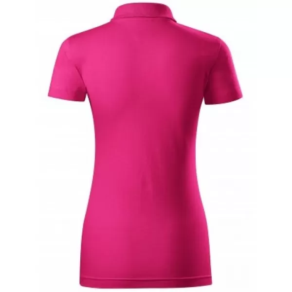  Damen-T-Shirt mit Kragen MALFINI SINGLE J. 223 MAGENTA 