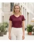 Damen-T-Shirt ALTISPORT LUKENA LTSS701 BURGUND