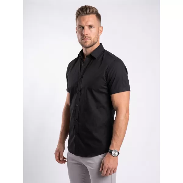  Herrenhemd mit kurzen Ärmeln MALFINI PREMIUM FLASH 260 SCHWARZ 