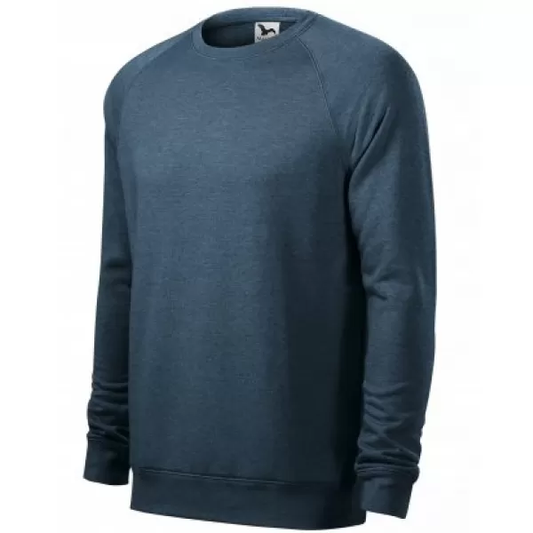  Herren-Sweatshirt MALFINI MERGER 415 DUNKLE DENIM-HIGHLIGHTS 