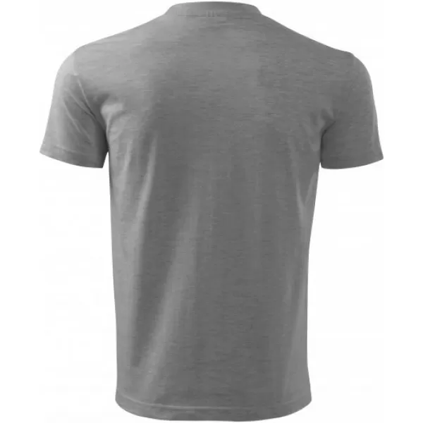  Herren-T-Shirt MALFINI CLASSIC NEW 132 DUNKELGRAUE HIGHLIGHTS 
