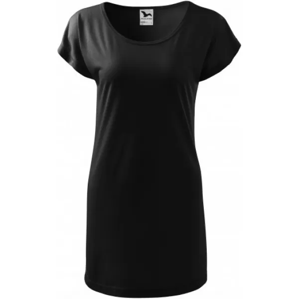  Langes T-Shirt für Damen MALFINI LOVE 123 SCHWARZ 