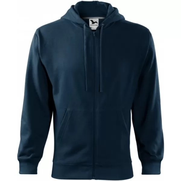  Herren-Sweatshirt MALFINI TRENDY ZIPPER 410 MARINEBLAU 