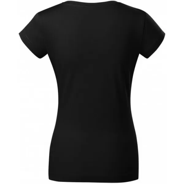  Damen-T-Shirt MALFINI FIT V-NECK 162 SCHWARZ 