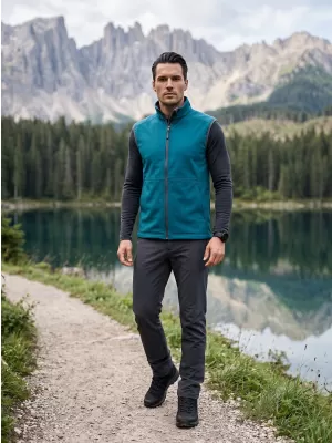 Herren-Softshellweste MALFINI VISION 517 DUNKLES TÜRKIS