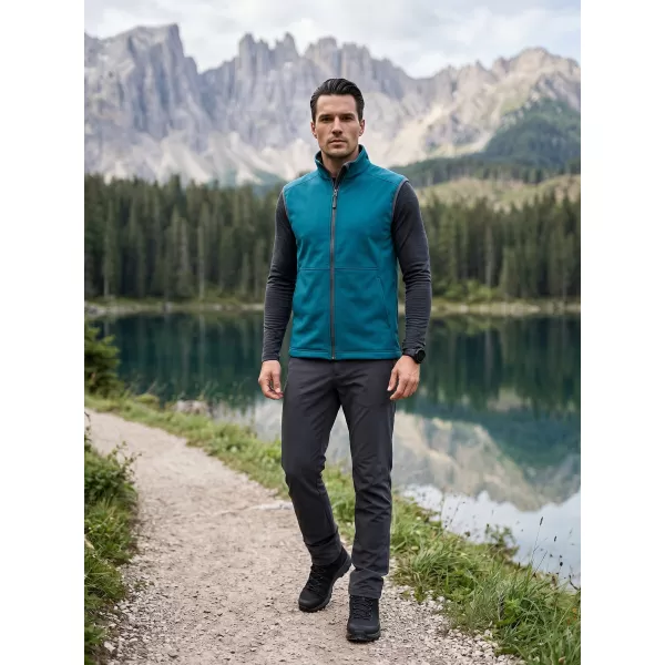  Herren-Softshellweste MALFINI VISION 517 DUNKLES TÜRKIS 