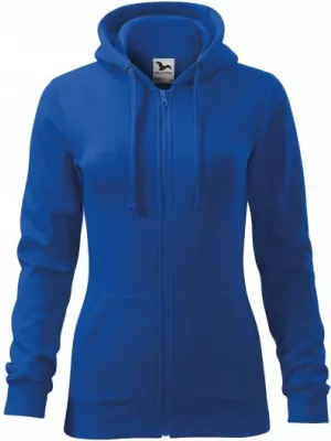 Damen-Sweatshirt MALFINI TRENDY ZIPPER 411 KÖNIGSBLAU