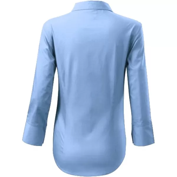 Damenshirt mit 3/4 Ärmeln MALFINI STYLE 218 HIMMELBLAU 